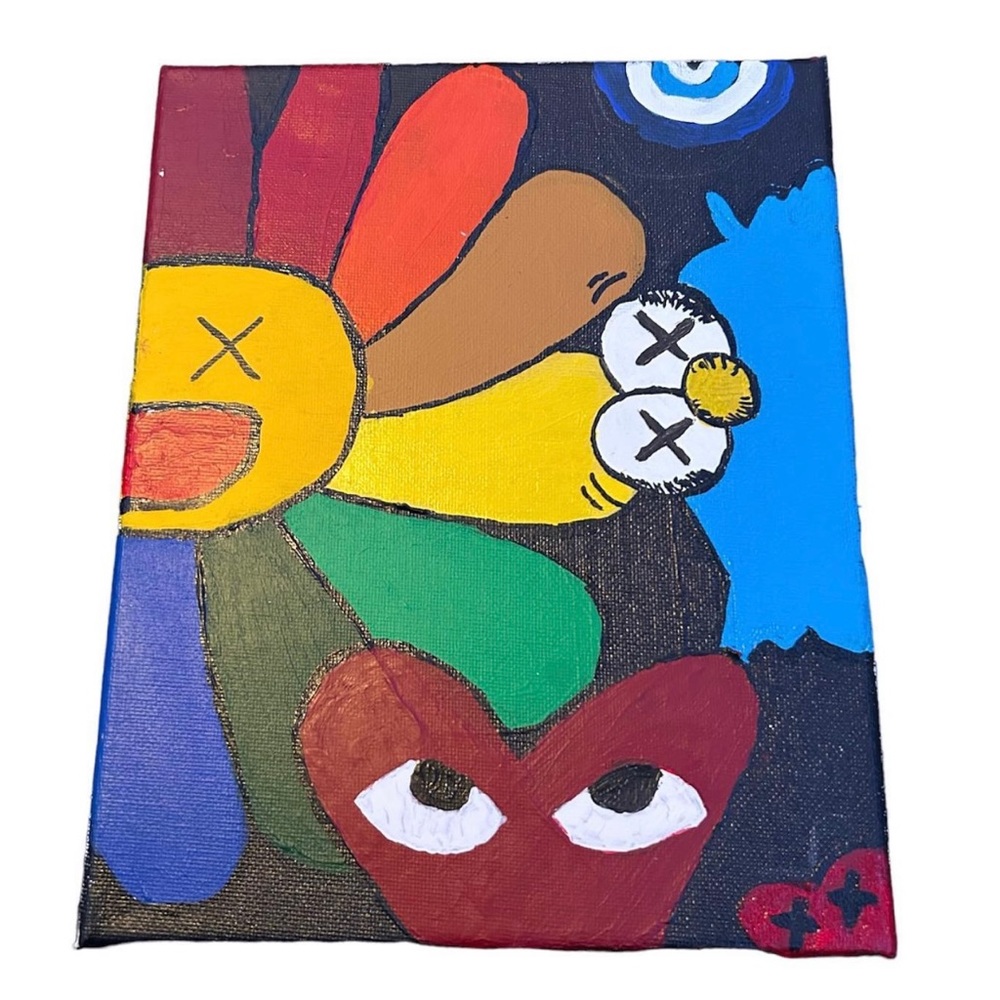 Hand-Crafted Graphic Painting
